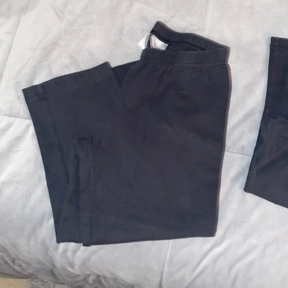 Hanna Andersson girls black capri leggings